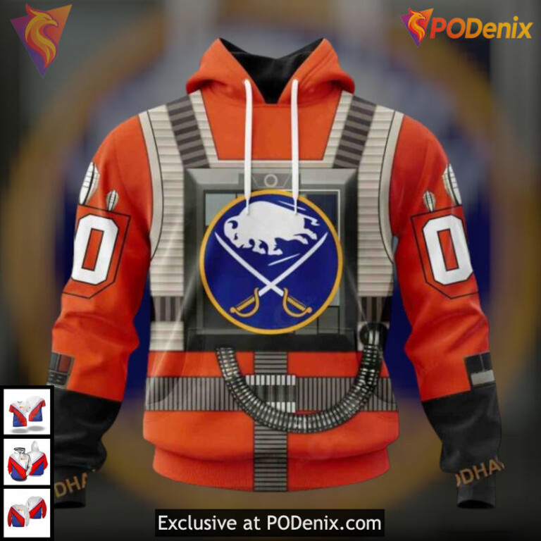 Star Wars Rebel Pilot Tribute NHL Buffalo Sabres Unisex Hoodie 3D Custom
