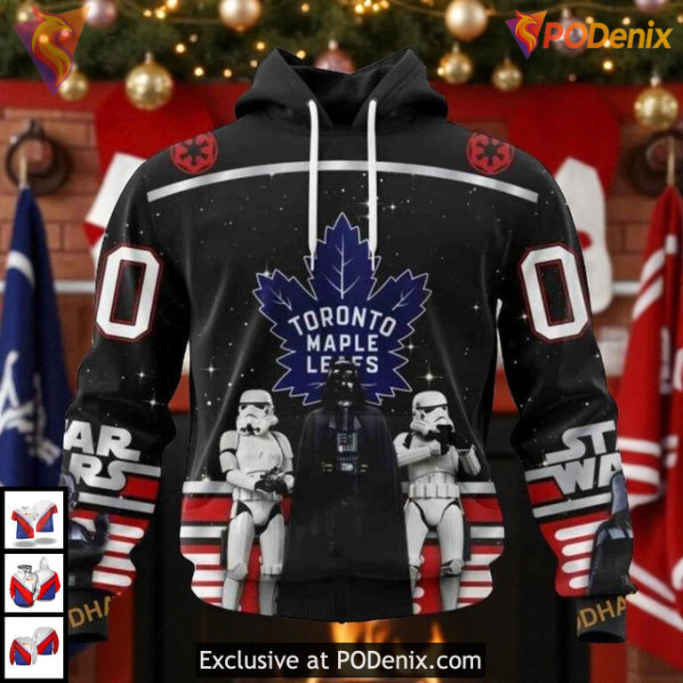 Star Wars Tribute May 4th Toronto Maple Leafs Kids Hoodie, Custom NHL 3D Shirt