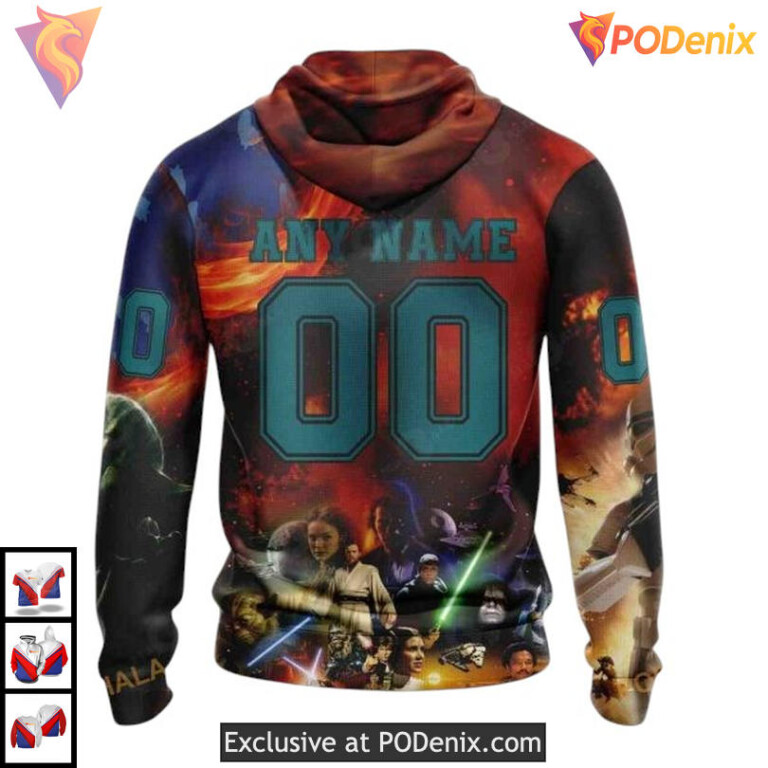 Star Wars X Collaboration Graphic Custom San Jose Sharks Sweatshirt Hoodie 3D - 1