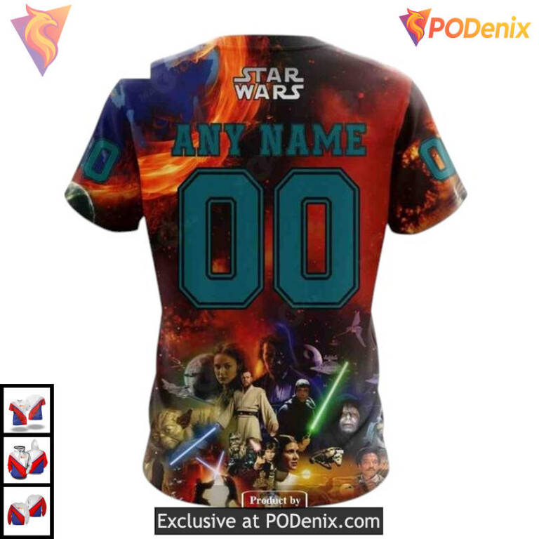 Star Wars X Collaboration Graphic Custom San Jose Sharks Sweatshirt Hoodie 3D - 3