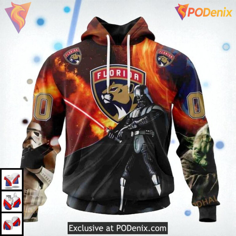 Star Wars X Design Graphic Custom Florida Panthers Winter Hoodie NHL 3D