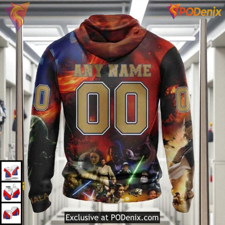 Star Wars X Design Graphic Custom Florida Panthers Winter Hoodie NHL 3D - 2