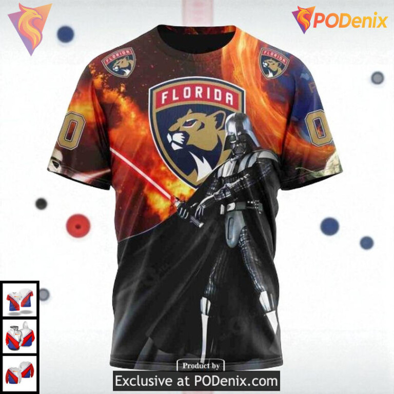 Star Wars X Design Graphic Custom Florida Panthers Winter Hoodie NHL 3D - 3