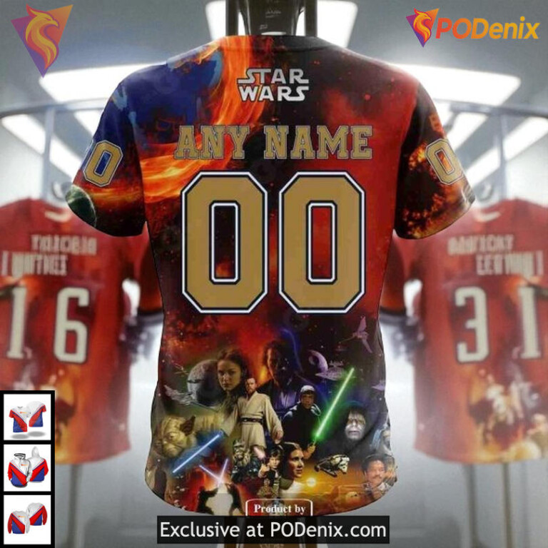 Star Wars X Design Graphic Custom Florida Panthers Winter Hoodie NHL 3D - 4