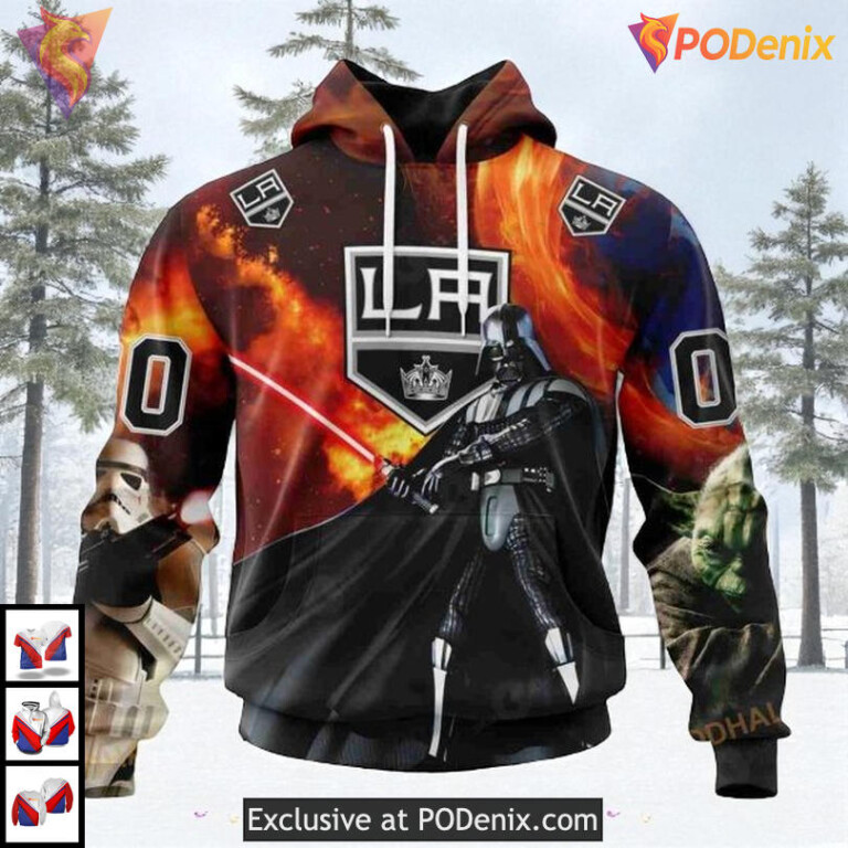 Star Wars X Design Graphic Custom Name Los Angeles Kings Hoodie NHL 3D