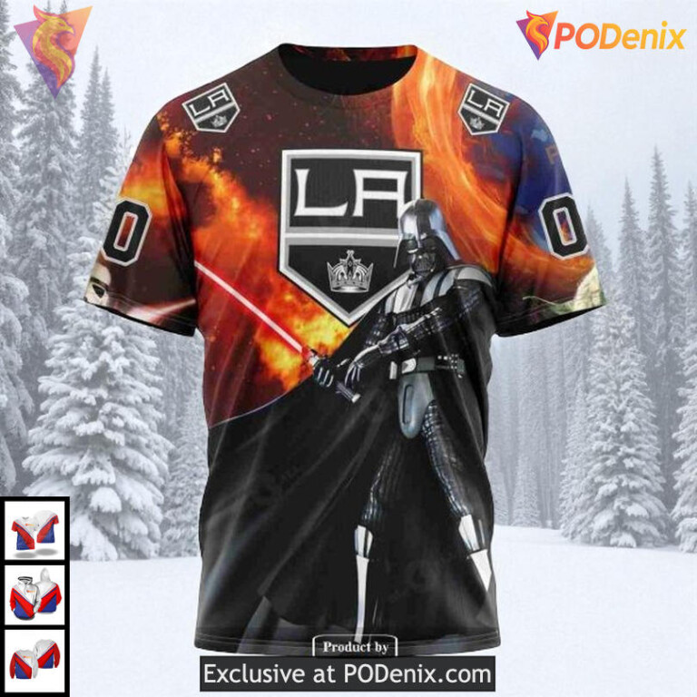 Star Wars X Design Graphic Custom Name Los Angeles Kings Hoodie NHL 3D - 3