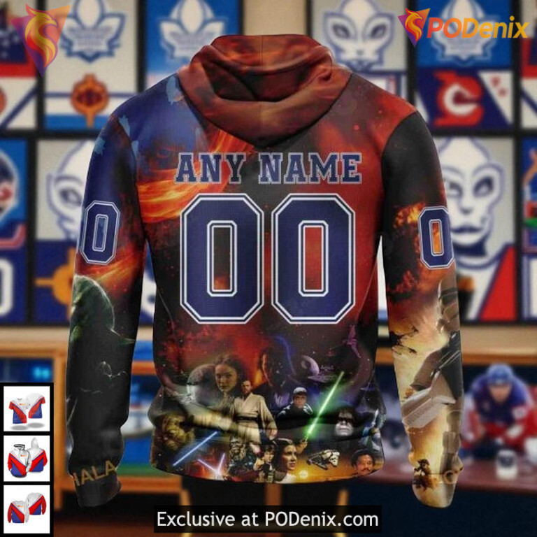 Star Wars X Design Graphic Toronto Maple Leafs Hoodie, Custom NHL 3D Shirt - 1