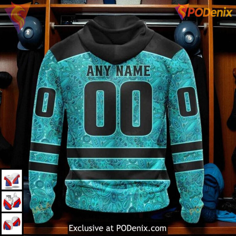 Support Ovarian Cancer Awareness With New York Rangers Christmas Hoodie 3D - 1