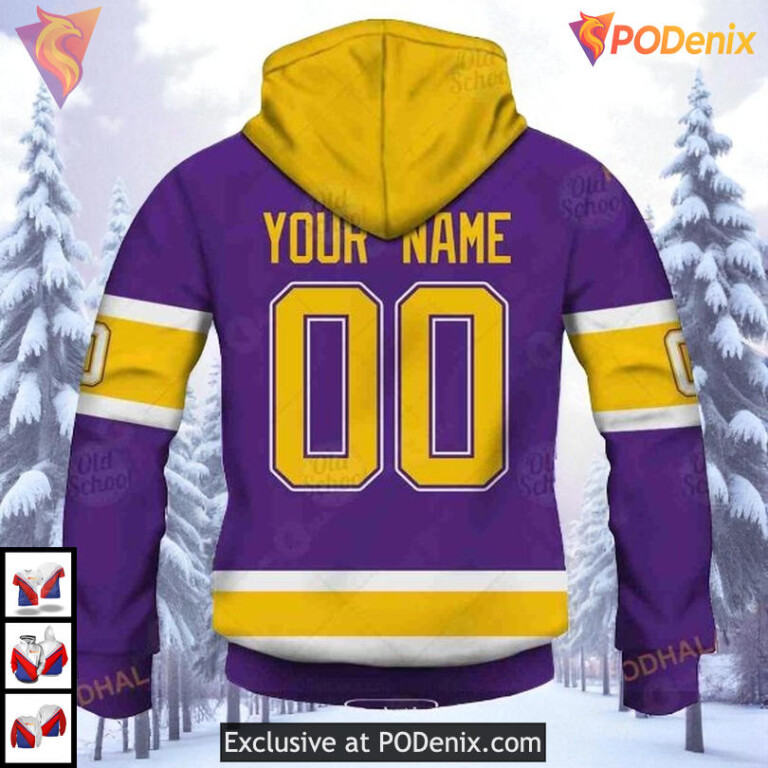 Sweatshirt Name Number Edition Custom Los Angeles Kings Kids Hoodie NHL 3D - 4