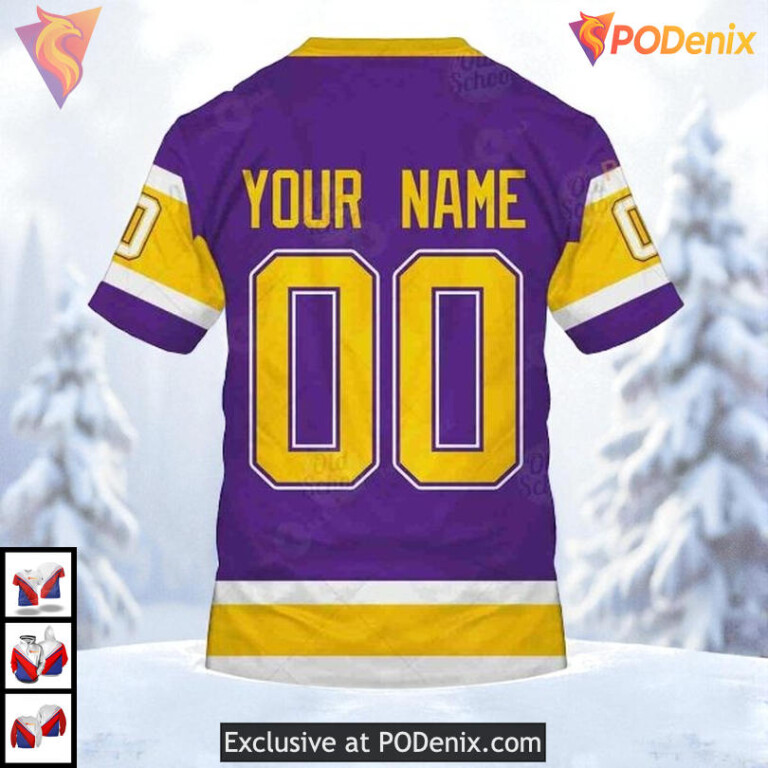 Sweatshirt Name Number Edition Custom Los Angeles Kings Kids Hoodie NHL 3D - 5