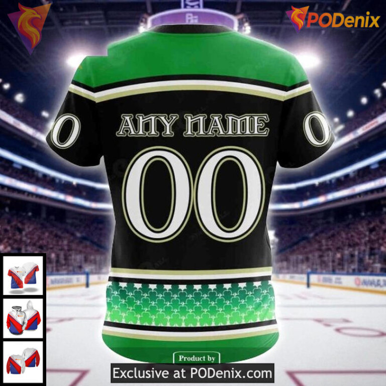 Tampa Bay Lightning 3D Hoodie, Shamrock Design NHL St Patricks Day Style - 3