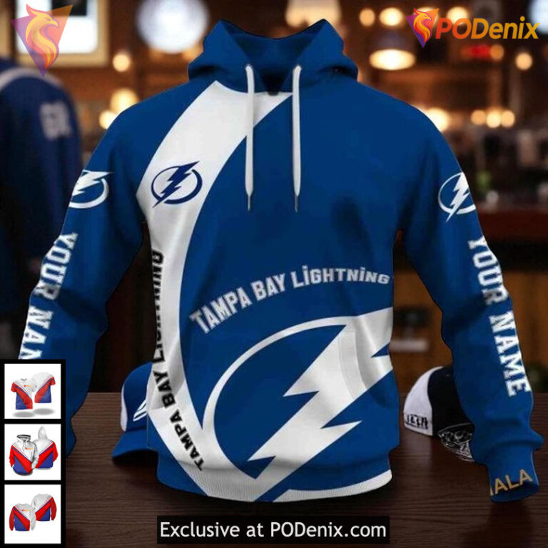 Tampa Bay Lightning All Over Print 3D Hoodie, Custom NHL Fan Quote Apparel