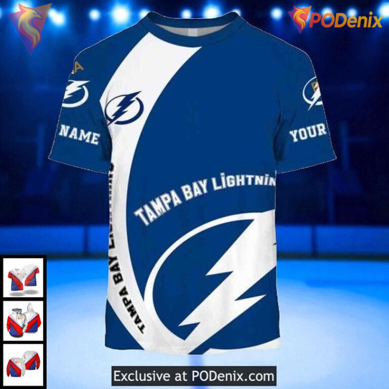 Tampa Bay Lightning All Over Print 3D Hoodie, Custom NHL Fan Quote Apparel - 1
