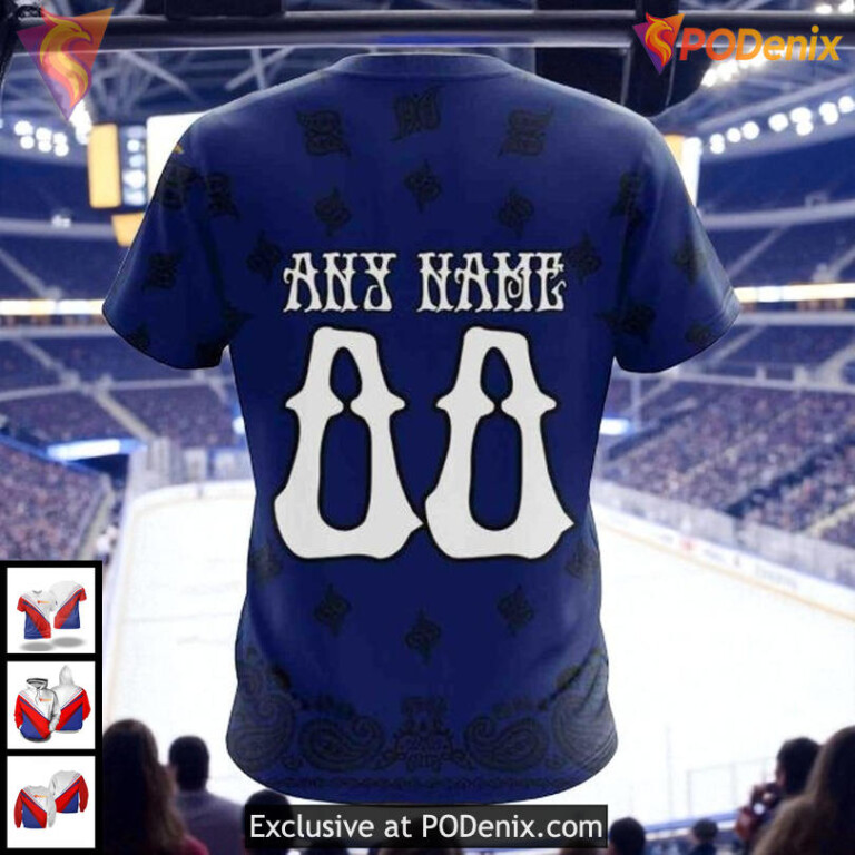 Tampa Bay Lightning All Over Print Hoodie Grateful Dead Skull NHL Style - 3