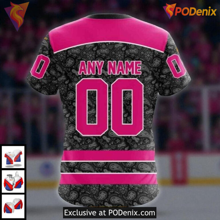 Tampa Bay Lightning All Over Print Hoodie Pink In The Rink NHL Custom 3D - 3