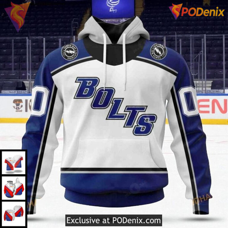 Tampa Bay Lightning All Over Print Hoodie Retro Style Custom NHL 3D