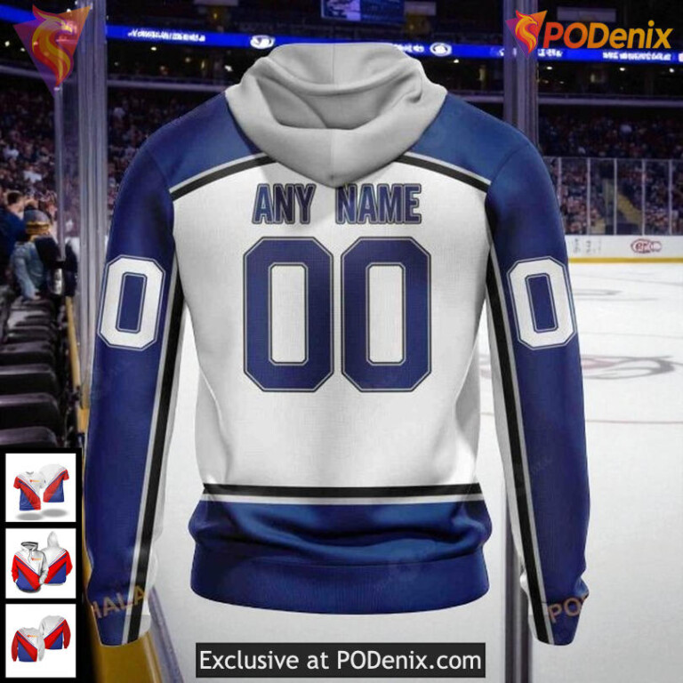 Tampa Bay Lightning All Over Print Hoodie Retro Style Custom NHL 3D - 1