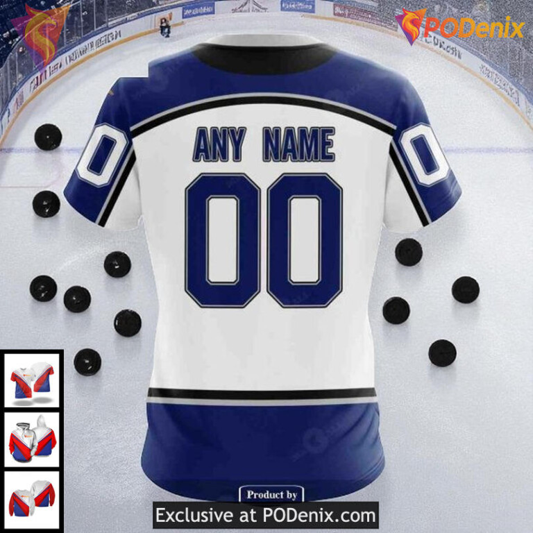Tampa Bay Lightning All Over Print Hoodie Retro Style Custom NHL 3D - 3