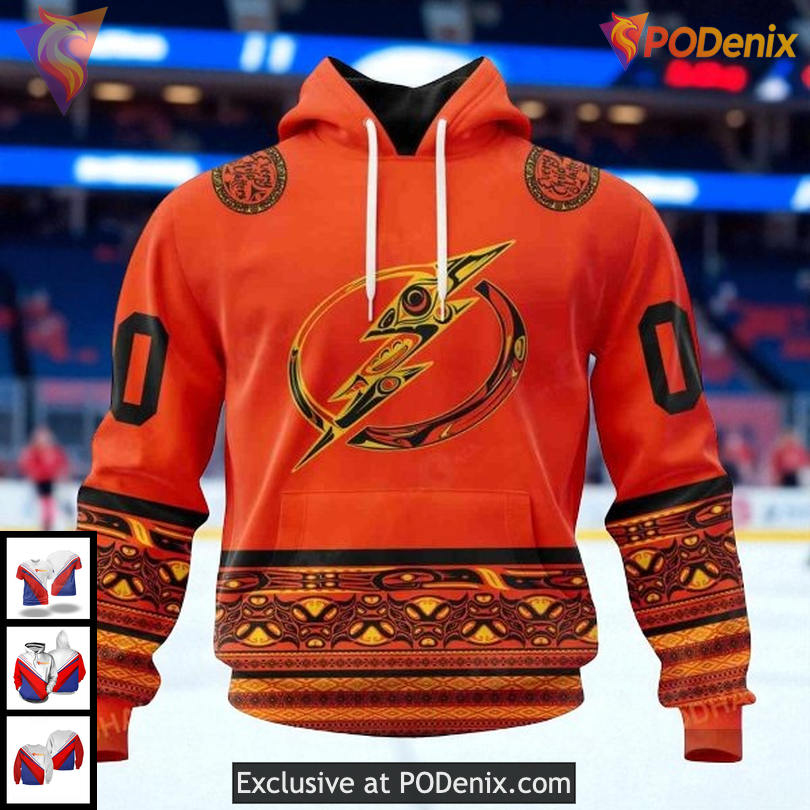 Tampa Bay Lightning Hockey Hoodie 3D National Day Inspired NHL Custom Design