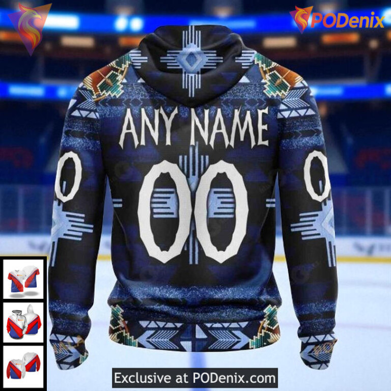 Tampa Bay Lightning Hockey Hoodie 3D, Native Tribal Graphic Custom NHL Design - 1