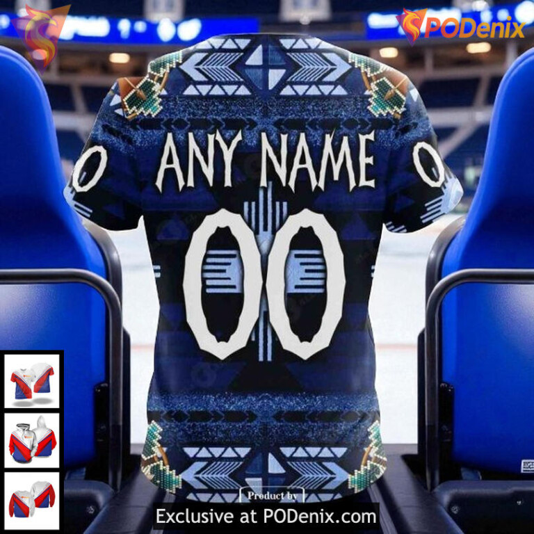 Tampa Bay Lightning Hockey Hoodie 3D, Native Tribal Graphic Custom NHL Design - 3