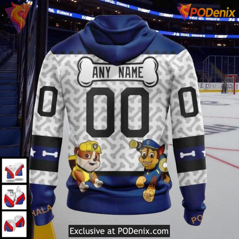 Tampa Bay Lightning Hoodie Paw Patrol Graphic NHL 3D All Over Print Design - 1