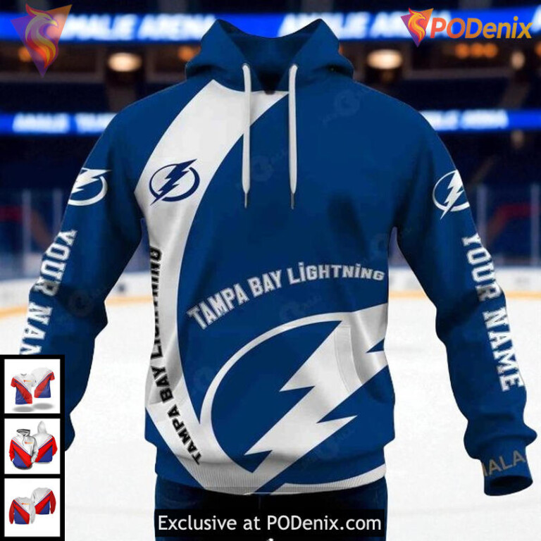 Tampa Bay Lightning Hoodie Sweatshirt NHL 3D Design, You Laugh I Laugh Quote