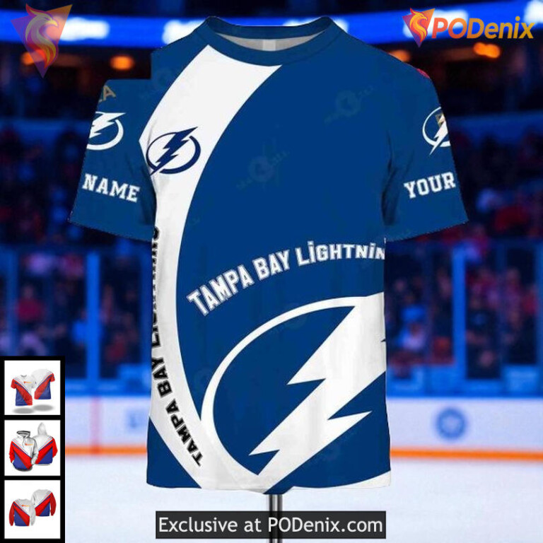 Tampa Bay Lightning Hoodie Sweatshirt NHL 3D Design, You Laugh I Laugh Quote - 1