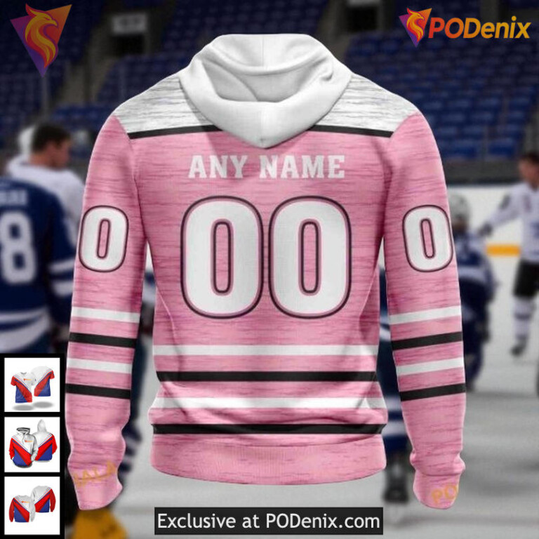 Tampa Bay Lightning Hoodie Sweatshirt Pink Awareness Fight Cancer Design - 1