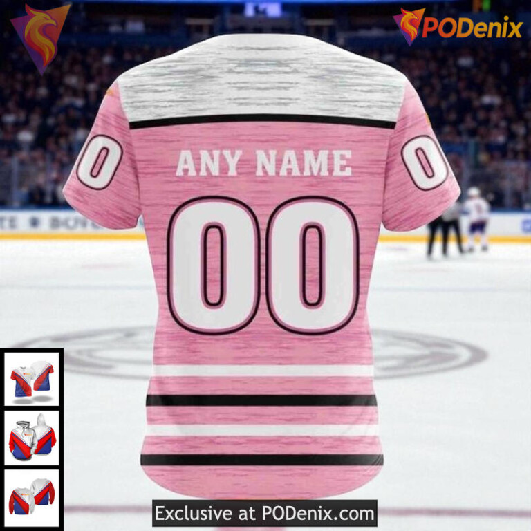 Tampa Bay Lightning Hoodie Sweatshirt Pink Awareness Fight Cancer Design - 3