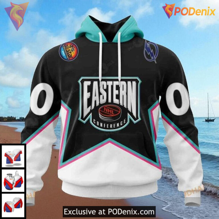 Tampa Bay Lightning Pullover Hoodie Eastern Conference NHL All Star 2023 Design