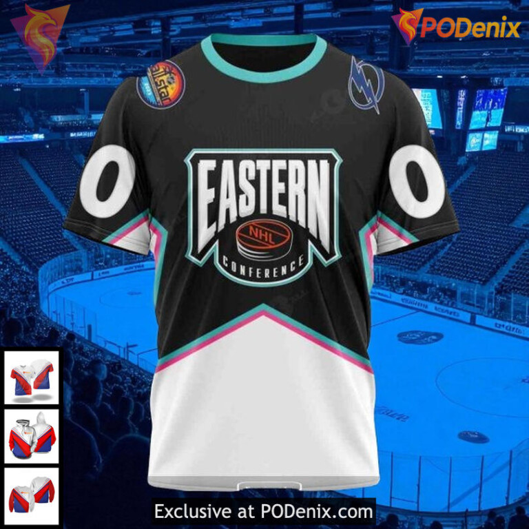 Tampa Bay Lightning Pullover Hoodie Eastern Conference NHL All Star 2023 Design - 2