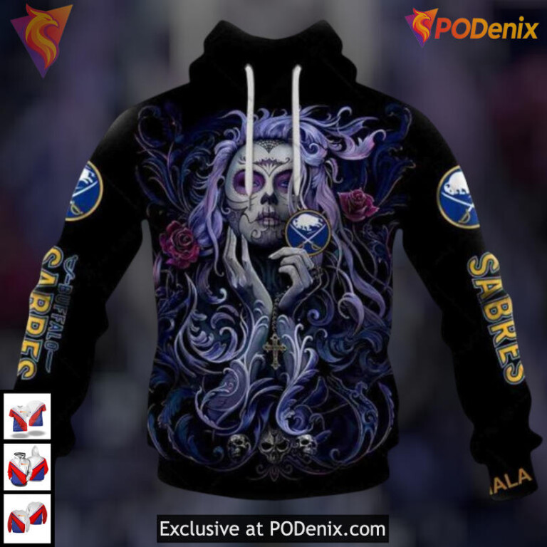 Tattoo Girl Artwork 2025 Unisex Stylish Buffalo Sabres Hoodie 3D NHL Edition