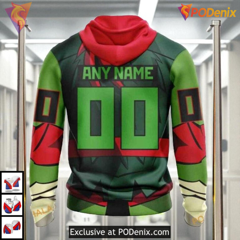 Teenage Mutant Ninja Turtles Cartoon Custom Florida Panthers Graphic Hoodie NHL - 1