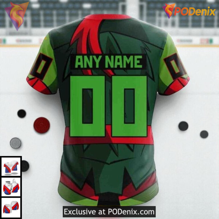Teenage Mutant Ninja Turtles Cartoon Custom Florida Panthers Graphic Hoodie NHL - 3