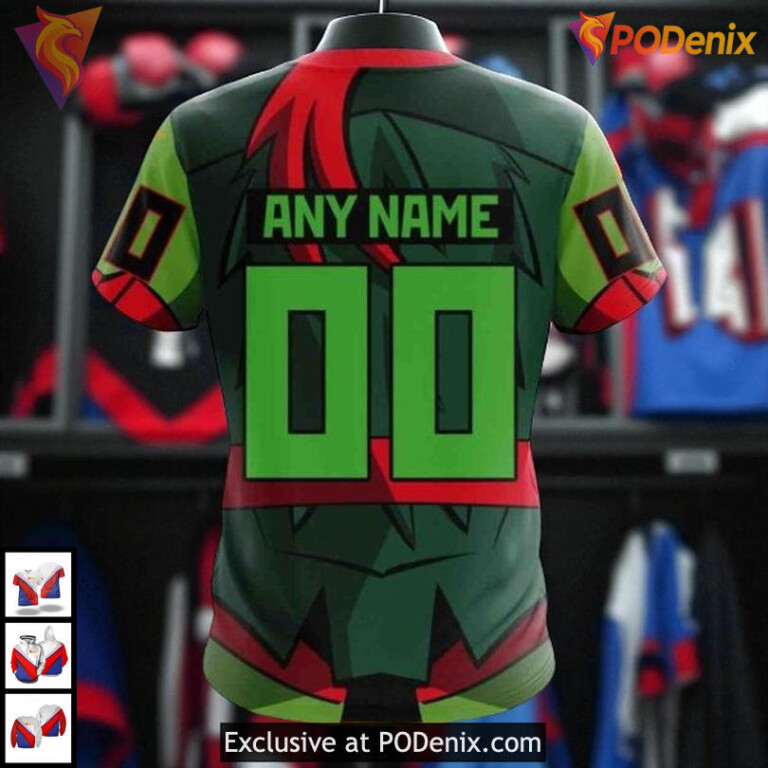 Teenage Mutant Ninja Turtles Cartoon Style Custom New York Rangers Mens Hoodie - 3