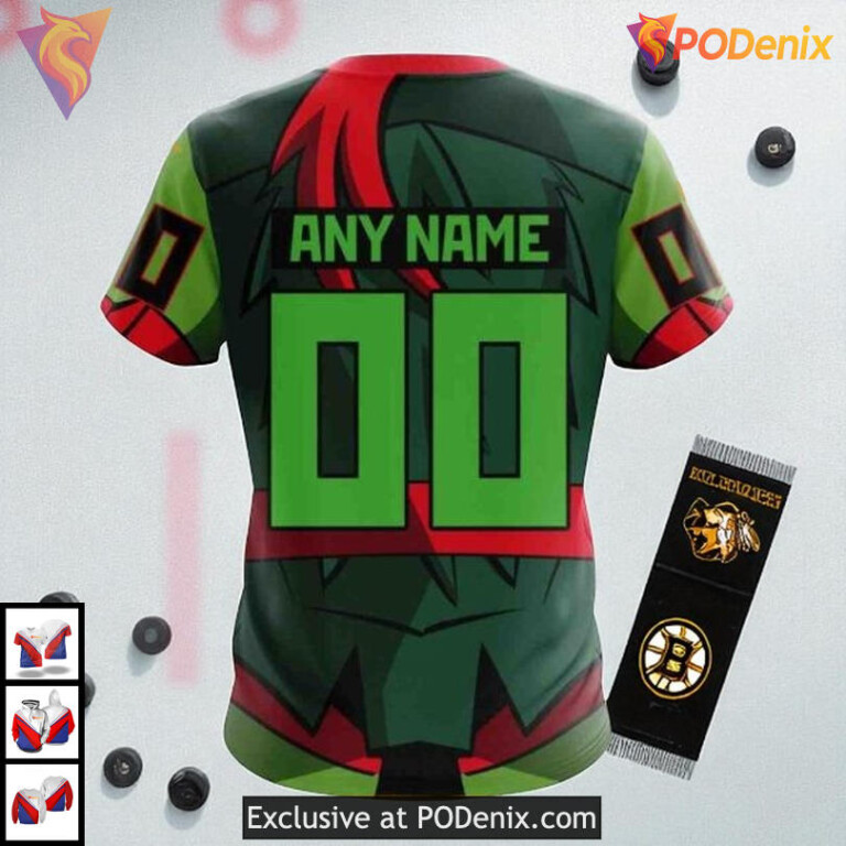 Teenage Mutant Ninja Turtles NHL Boston Bruins Hoodie 3D Fun Unisex - 3