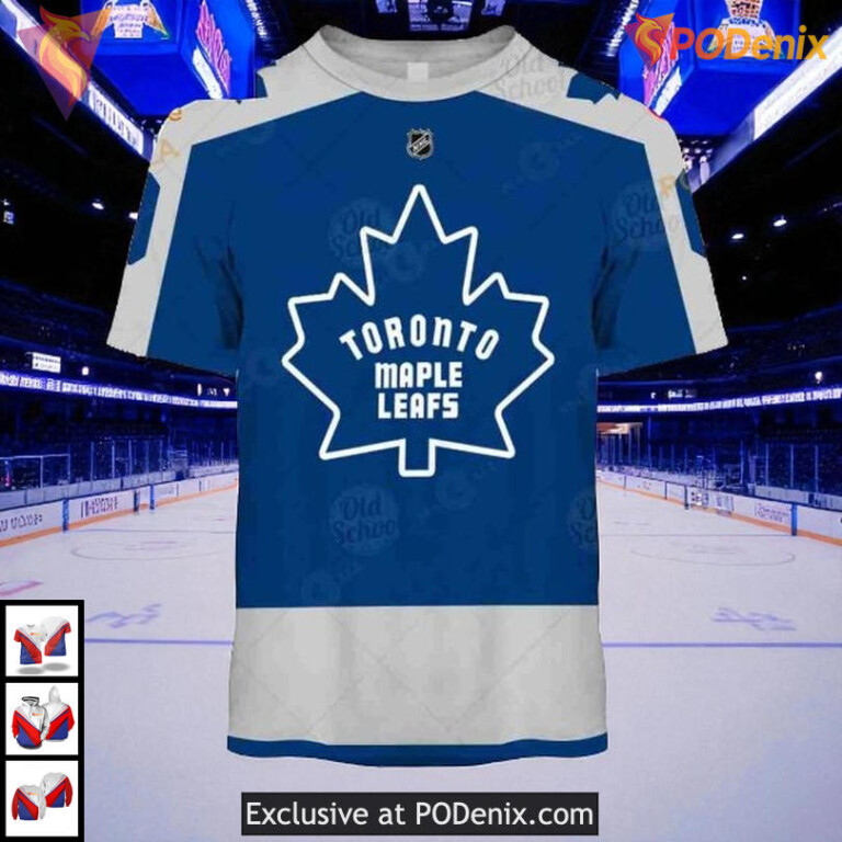 Toronto Maple Leafs Holiday Hoodie, Reverse Retro Alternate Custom Name And Number - 1
