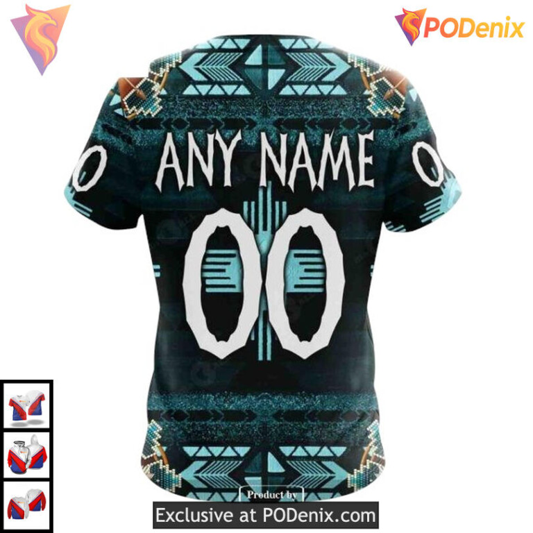 Traditional Native Costume Design Custom San Jose Sharks Mens Hoodie 3D - 3