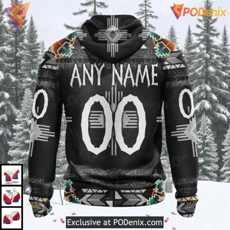 Traditional Native Costume Style Custom Los Angeles Kings Graphic Hoodie NHL 3D - 2