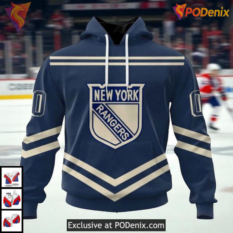 Trendy NHL Hockey Apparel Personalized Retro New York Rangers Hoodie 3D