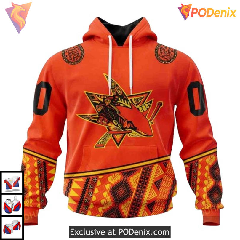 Truth And Reconciliation Day Tribute Custom San Jose Sharks Holiday Hoodie 3D