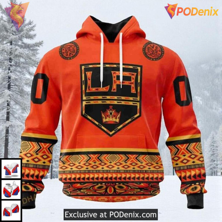 Truth And Reconciliation Day Tribute Custom Vintage Los Angeles Kings Hoodie NHL 3D