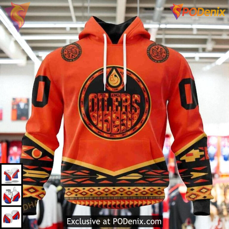 Truth And Reconciliation Day Tribute NHL Edmonton Oilers Unisex Hoodie 3D
