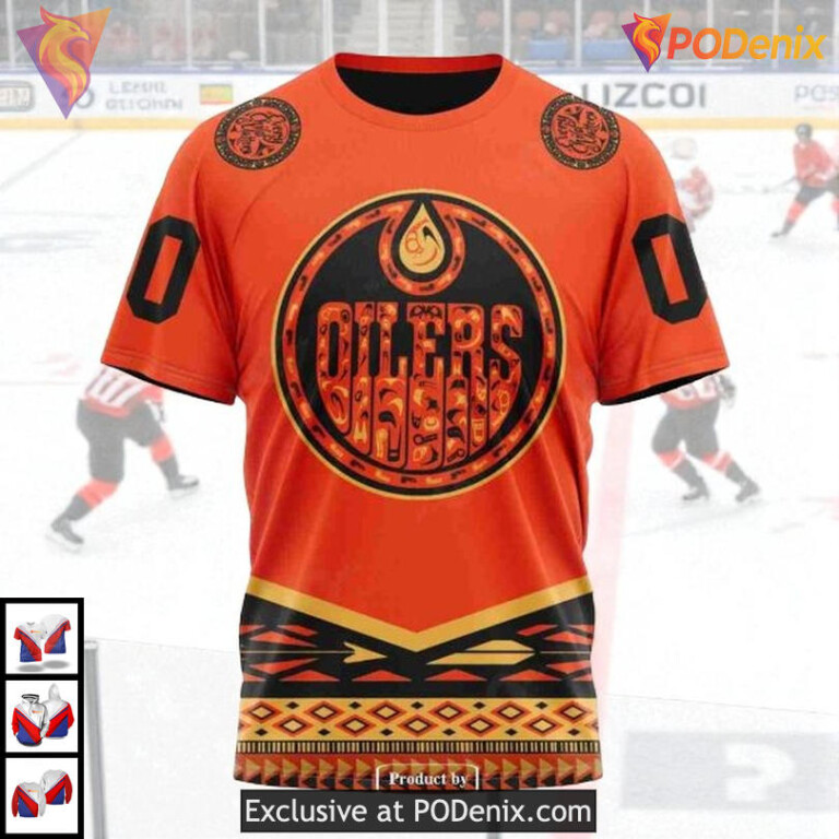 Truth And Reconciliation Day Tribute NHL Edmonton Oilers Unisex Hoodie 3D - 3