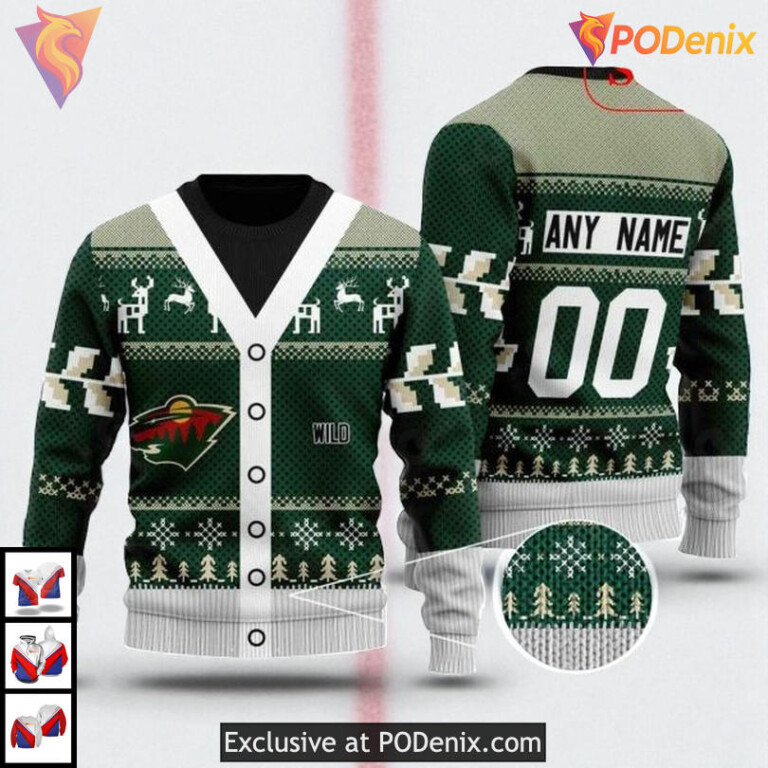 Ugly Christmas Style NHL Minnesota Wild Hoodie Family Apparel