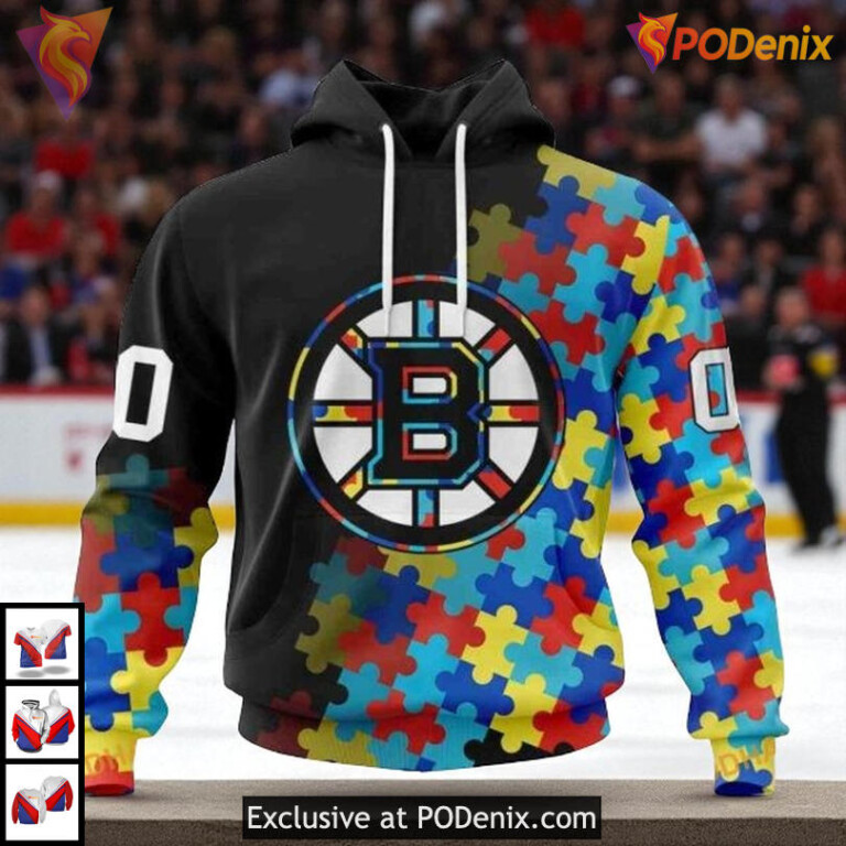 Unique Autism Awareness Boston Bruins Vintage Hoodie Stand Strong