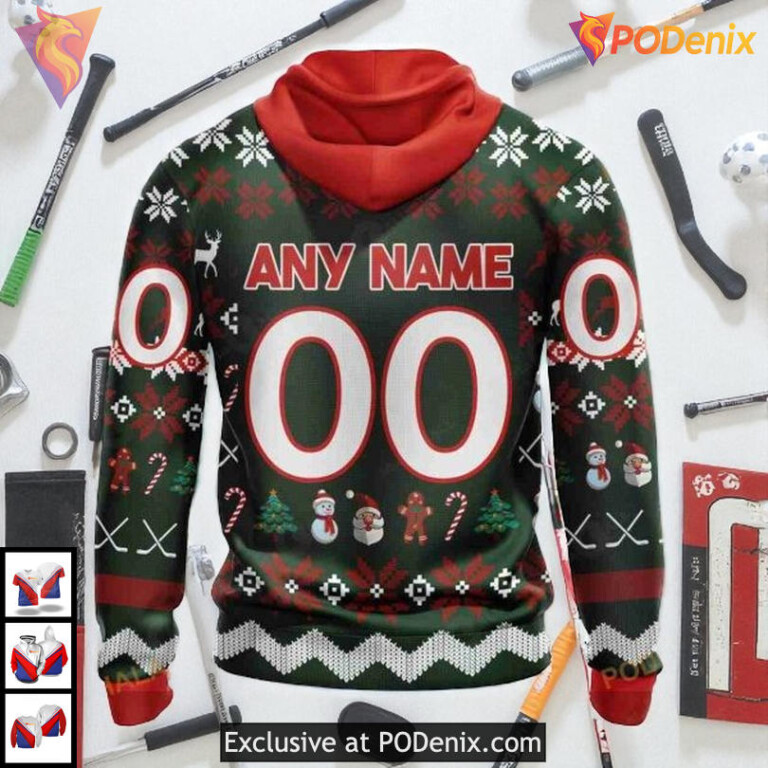 Unisex Christmas Apparel NHL Edmonton Oilers Hoodie 3D Sweatshirt Shirt - 2
