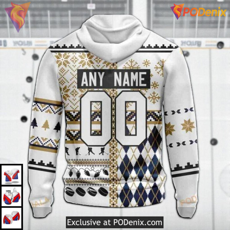 Unisex Christmas Celebration Custom Retro Florida Panthers Hoodie NHL 3D - 2