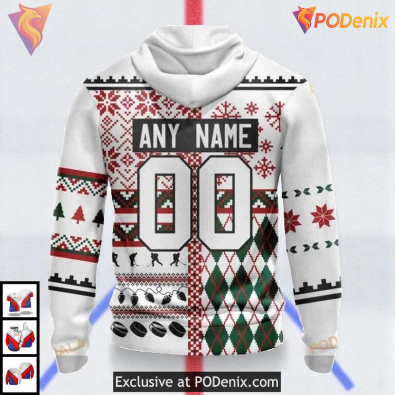 Unisex Christmas Edition NHL Minnesota Wild 3D Hoodie Sweatshirt - 2